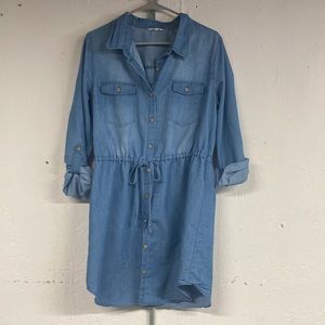 Chambray Denim Dress